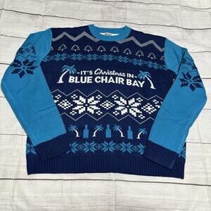 Blue Chair Bay Premium Rum Mens Size 3XL Ugly Christmas Sweater Kenny Chesney